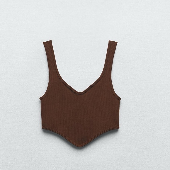 Brown seamless Tank Top - Picture 1 of 3